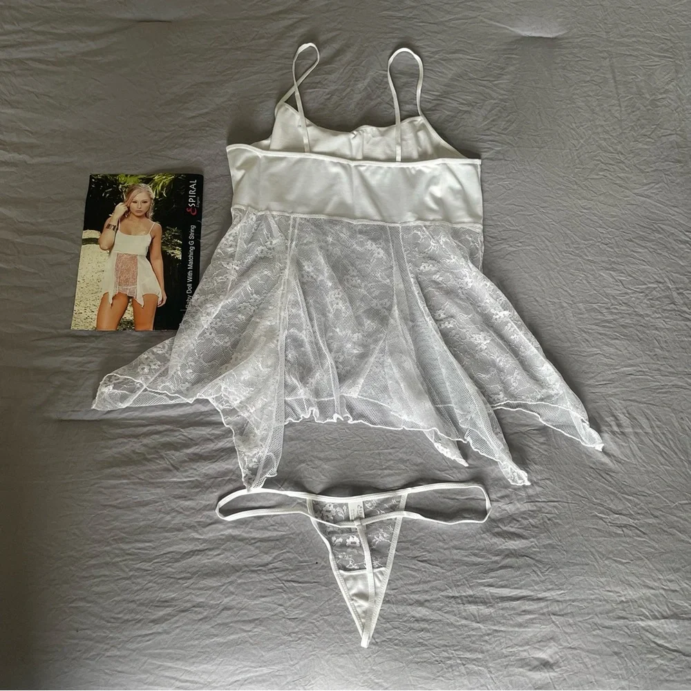 NEW Espiral Lingerie Baby Doll With Matching G-String Size XL - Picture 6 of 6